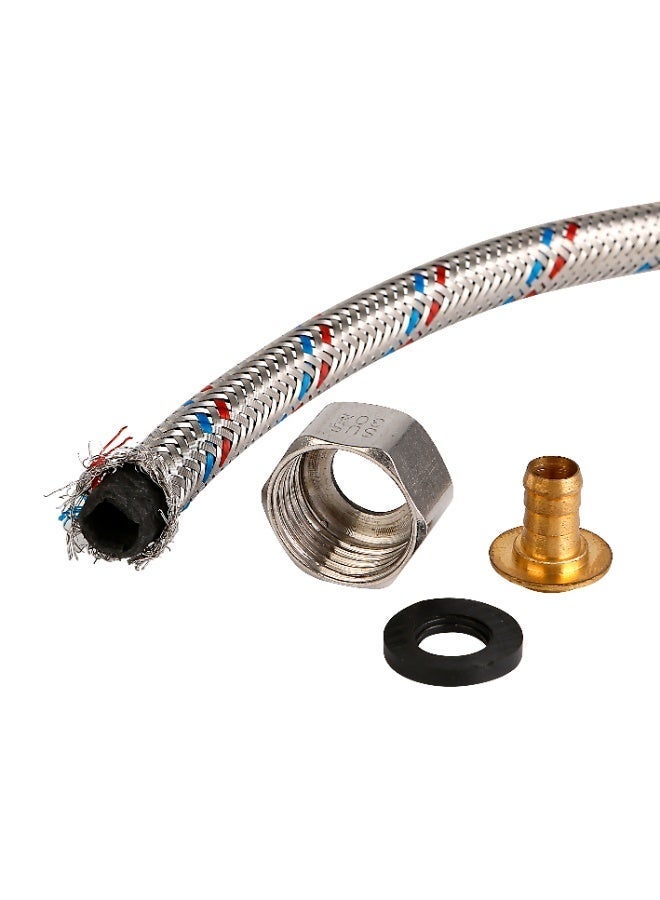 فكسر خرطوم توصيل مياه مرن من الفولاذ المقاوم للصدأ - متوفر بأطوال 30 سم، 45 سم، 60 سم، 90 سم، و100 سم - Image 3